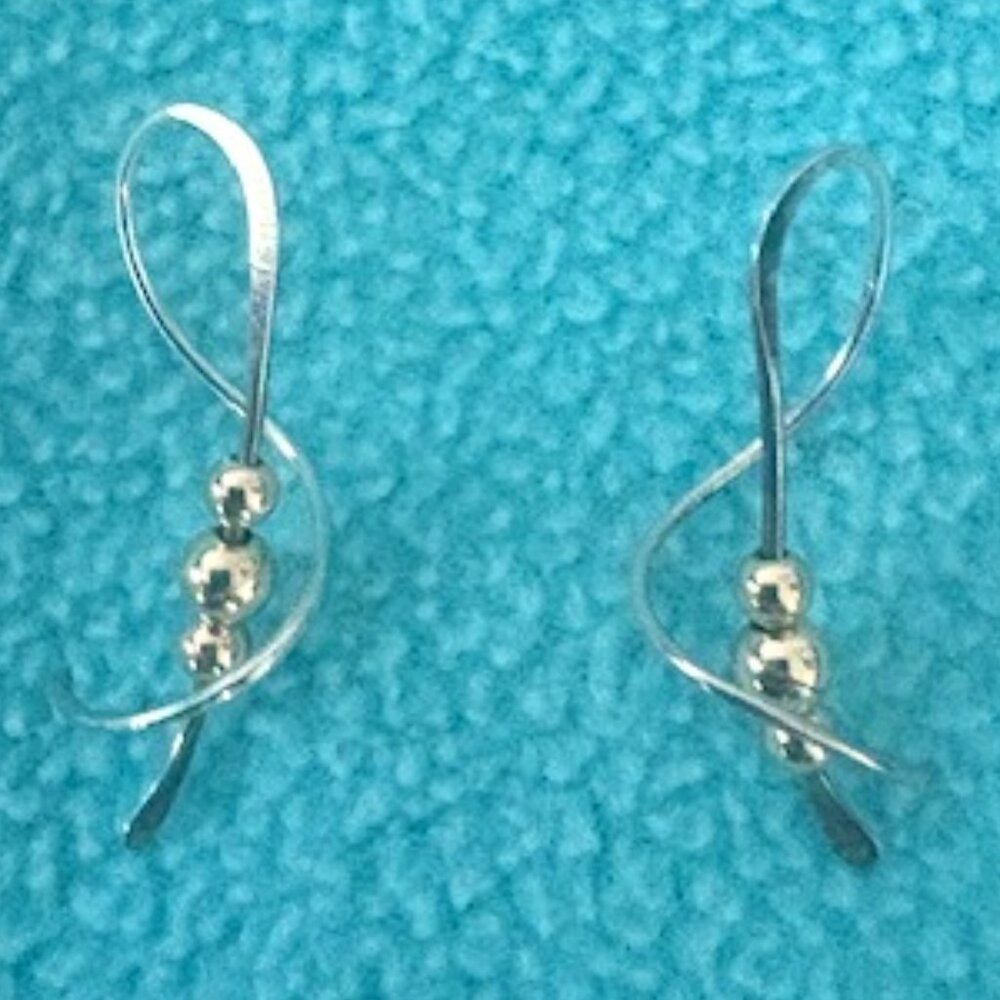 Custom made spirial earrings